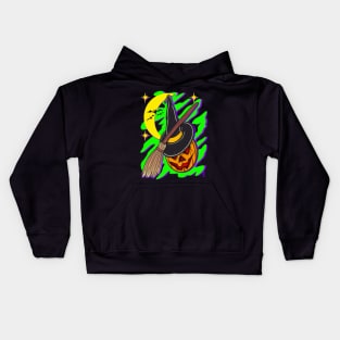 Witch pumpkin Kids Hoodie